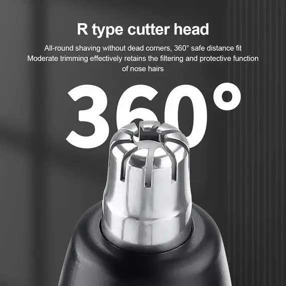 Electric Nose Hair Clipper Rechargeable Automatic Shaving Nose Trimmer Unisex Professional Washable Painless Nose Hair Trimmer