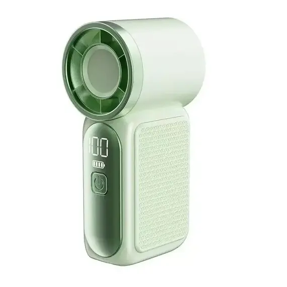 Handheld Mini Fan 5 Speed Adjust Type C Rechargeable Portable Fan Digital Display Desktop Fan Outdoor Use