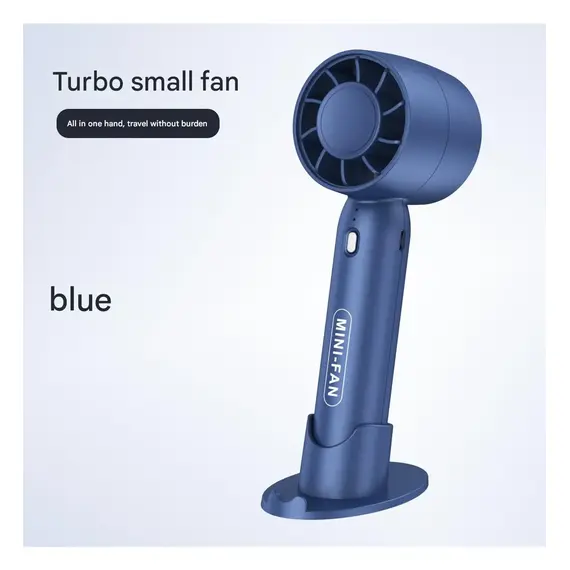 Turbo Handheld Small Fan USB Charging Mini Outdoor Portable Lightweight Desktop Stand With Long-Lasting Battery Life