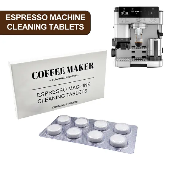 8PCS Espresso Machine Cleaning Tablets For Ninja Luxe ES601/ES701 Espresso Machines Water Tank Cleaning Spare Accessories