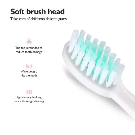 Children's Electric Toothbrush Kid Cartoon Ultrasonic Sonic Electric Toothbrush with 5 Replacement Heads Electric Brush Children