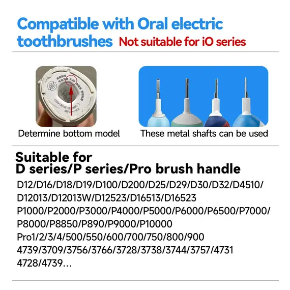 Electric Toothbrush Replacement Brush Heads for Oral Basic Cleaning B Toothbrush Nozzle Bristles D100 D25 D30 D32 4739 3709 3744