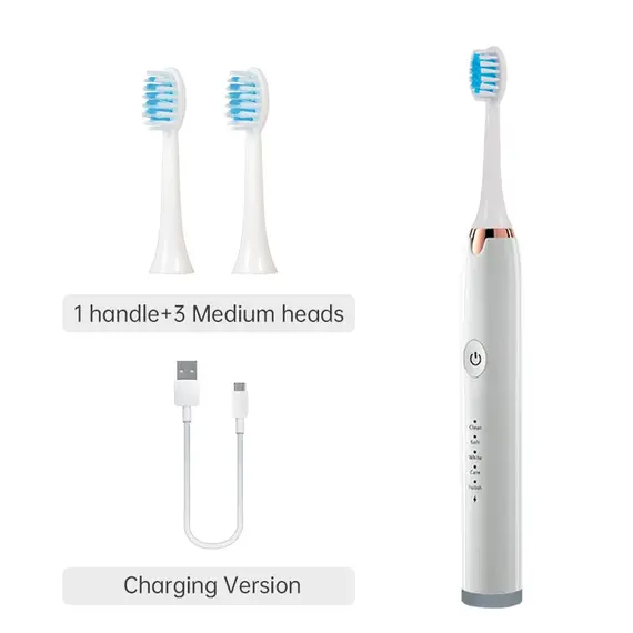 Tongwode Oral Cleaning Electric Tooth Brushes Long Lasting Smart Wireless Rechargeable Automatic Ultrasonic Electric Toothbrush