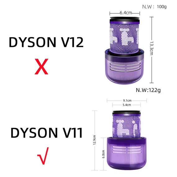 Compatible  For Dyson V11 Animal / V11 Torque Drive SV14 V15 Detect Accessories for Dyson Filter