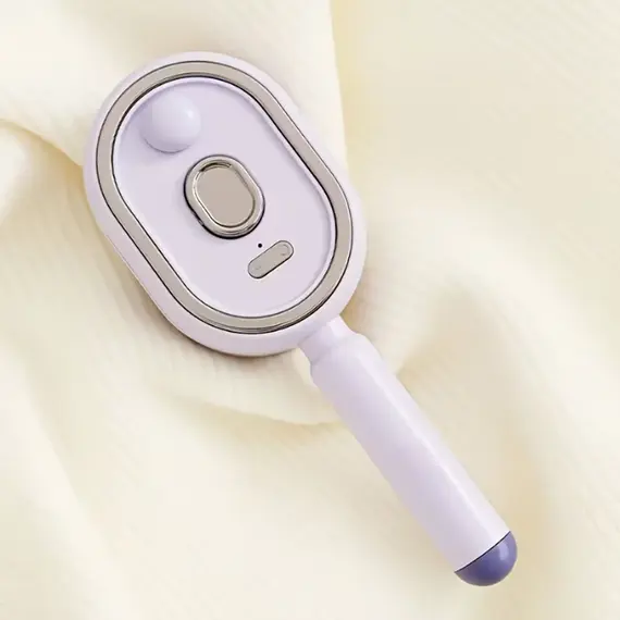 Electric Steam Hair Brush, Ionic Hydrating Detangling Brush, Portable Anti-Frizz Smoothing Tool for All Hair Types