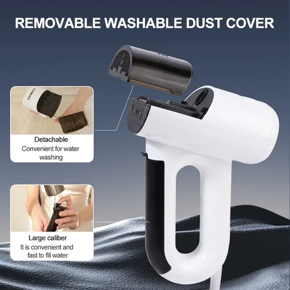 1000W Powerful Adsorption Vacuum steamer 2 in 1 Steam Ironing Dry Ironing Handheld Garment Steamer Smooth Out Stubborn Wrinkles