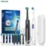 Electric Toothbrush Deep Clean Whitening Teeth for Adult Toothbrush Rotation Ultrasonic Toothbrush with 4/8 Replacement Heads
