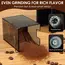 Automatic Burr Mill Coffee Grinder Electric Coffee Bean Grinding With 28 Adjustable Gears for Espresso French Press Drip Coffee