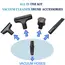 1/3pcs Dust Extraction Hose Connector Adapter Universal 31.5mm Reducer Attachment for Power Tool/Sander and Vacuum Cleaner