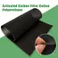 High Density Car Air Conditioner Activated Carbon Foam Filter Purifier Universal Water Filter Sheet Cooker Hood Extractor Filter