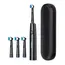 3D Rotating Electric Toothbrush 5 Modes USB Fast Rechargeable Rotary Electric Toothbrush with Travel Case 4 Brush Heads