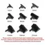 Kemei 1 2 3 6 9 12 mm Hair Trimmer Limit Comb Universal Black Guards Hairdresser Hair Cutting Guide for 5027 1949 5098 9163 5021