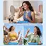 Portable Handheld Mini Fan Rechargeable Personal Fan with LED Display Mini Fan for Makeup Travel Outdoor Portable Pocket Fan