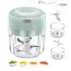 100ml/250ml Electric Mini Garlic Press Chopper - Rechargeable USB Masher with Powerful Lithium Battery, Easy Meat Grinder