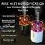 The simulated volcanic color lamp humidifier USB aromatherapy diffuser is suitable for use in cars, homes, bedrooms, as a gift,