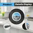 LP Vinyl Record Cleaner Clamp Vinyl Record Label Saver Protector Waterproof  Clean Tool With Handle Use For 7-12 Inch EPs LPs