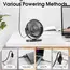 Electric Fan Portable Cooling Laptops Silent USB Fan Three Speed Adjustment for Home Office Desktop Outdoor Camping Mini Fan