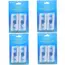 4-24pcs Dual Clean Replacement Brush Head Compatible with OralB Electric Toothbrushes Fit 100 500 1000 2000 3000 5000 6000 7000