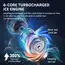 8000mAh Hanging Neck Fan Portable Bladeless USB Rechargeable Mute LED Digital Display Air Cooler Hands Free Fan for Home Outdoor