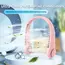 2026 Long Endur New Mini Neck Mounted Fan Portable Bladeless Neck Rechargeable Air Cooler 3 Speed Mini Summer Sports Fan Outdoor