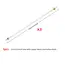 2.4x4mm Hose 150/200/300/400/500mm Length Tube High-Temperature Resistant Tube Replacement for Coffee Machines