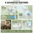 Clip on Fan Portable with LED Lights 3 Speed Adjustable Wind Speed Equipped Silent Desktop Fan Home Bedroom Camping Fan