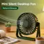 MINI Desktop USB Fan Plug-in Desktop Small Fan for Heat Dissipation Compact Handheld Mini Dormitory Tabletop Desktop Portable