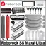 Roborock S8 MaxV Ultra Robot Vacuum Spare Parts Main Side Brushes Mop Cloths HEPA Filters Dust Bags Accessories
