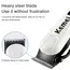 Kemei Hair Cutting Machine Electric Hair Clipper Cordless Trimmer for Men Shaving Machine Rechargeable Hair Cut Barber KM-809A