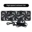 12cm 3000RPM Exhaust and Cooling Fan with Controller 3V to 12V For BTC Miner PC Chassis Workstation Cabinet Server Radiator