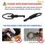 AK-03B Mini Restraint Tool, Short Version, Made of High Carbon Steel, With Key Ring, Compatible With Most Standard Restraints