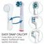 4 Pcs Compatible with Oral B Electric Toothbrush Heads Dustproof Covers, Brush Head Protective Cover Caps for Storage and Travel