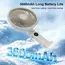 Portable Folding Handheld Fan 3600mAh USB Rechargeable Desktop Fan 199 Speed Powerful Wind Camping Fan for Outdoor Travel Home