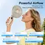 Portable Folding Handheld Fan 3600mAh USB Rechargeable Desktop Fan 199 Speed Powerful Wind Camping Fan for Outdoor Travel Home
