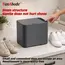 Dual-Use Portable Shoe Washer Gray - 20/30/40 Min Modes, Drum Design, Non-Removable Shoelace, with Car to DC Line