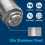 ALTHY Stainless Steel Faucet Tap Water Filter Purifier System, NSF Certified Reduces Lead, Chlorine & Bad Taste Kitchen