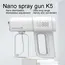 380ml Electric Nano Blue Light Steam Spray Gun K5 Wireless Atomizing Sterilizer C-Type Atomized Household Handheld Sterilizer