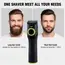 AUTHONE The Beard Men's Beard Trimmer - 20 Length Adjustable Cordless Clipper for Facial & Body Manscaping