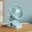 Mini Portable Clip On Fan USB Desk Fan 3 Leaf Speeds Quiet Wind 720° Rotate Personal Electric Fan Standing Fans for Room Home