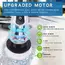 Electric Cleaning Brush:9-in-1 Head,Rotates Flexibly Multifunction Tool for Bathroom, Floors, Corner Gaps and Shower Room Glass.