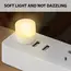 10/1PCS USB Night Light Mini LED Night Light USB Plug Lamp Power Bank Charging USB Book Lights Round Reading Eye Protection Lamp