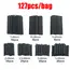 Black Heat Shrink Tube Kit Thermoresistant Tubing Shrink Wire Wrapping Electrical Connection Cable Insulation Sleeves Protecter