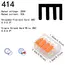 10-75 Pcs Orange Universal Type Quick Plug-in Terminals,Electrical Equipment Connectors,Wire Connector Terminals,250V/32A