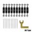 10 Pcs Wall Switch Socket Cassette Repairer Adjustable Cassette Screws Support Rod with Wrench Electrical Accessories