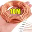 10M T2 Pure Copper Wire Round Coil Conductive Bare Copper Cable Wires for Electric Wire DIY Craft 0.3/0.5/0.8/1/1.2mm