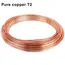 10M T2 Pure Copper Wire Round Coil Conductive Bare Copper Cable Wires for Electric Wire DIY Craft 0.3/0.5/0.8/1/1.2mm