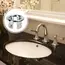 4PCS Plastic Bathroom Kitchen Basin Sink Overflow Cover Ring Insert Replacement Chrome Hole Round Drain Cap Basin Accessory