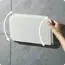 1pc Foldable Wall-mounted Shelf, For Bathroom, Toilet, Kitchen, Bedside, No Drilling Phone Storage, Wifi Router Storage