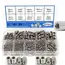 360-piece stainless steel headless hex socket screw set - M3/M4/M5/M6/M8 hex socket screws, num screws, machine screws
