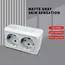 WESA White Wall Surface 2 Sockets Plugs EU Exterior Electrical Outlets With Ground Power Socket Flame Retardant Paint Plastic